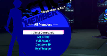 Persona 3 Reload - Give Order to All Members