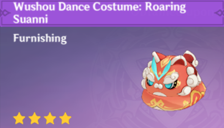 Genshin Impact - How to Get Wushou Dance Costume: Roaring Suanni Furnishing