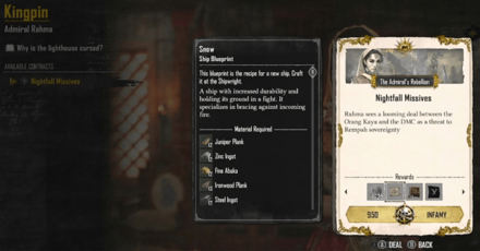 Skull and Bones - Obtain Blueprint From Admiral Rahma