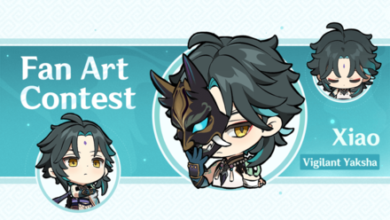 Genshin - "Vigilant Yaksha" Xiao Fan Art Contest