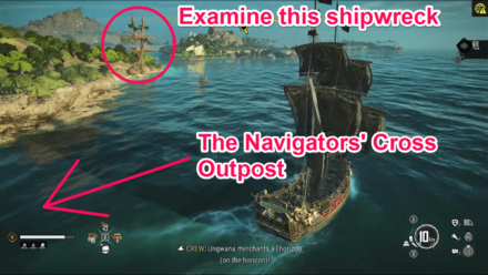 Skull and Bones - Examine the Shipwreck