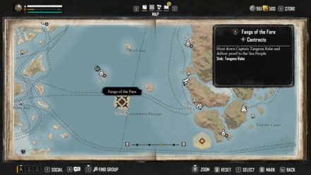 Skull and Bones - Fangs of the Fara Map Location