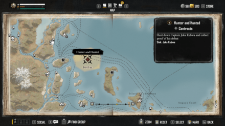 Skull and Bones - Hunter and Hunted Map Location