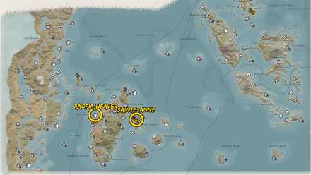 Raofia Weaver Location