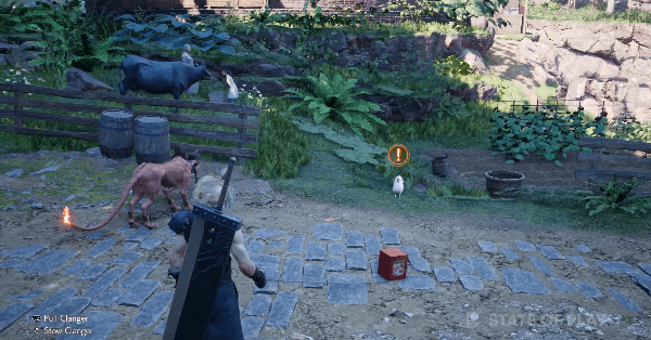 FF7 Rebirth - Cloud and Red XIII doing Side Quests