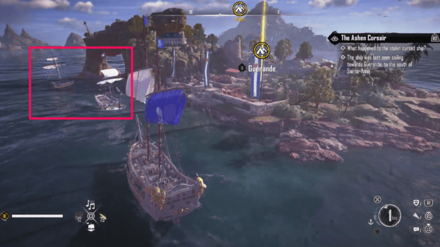 Skull and Bones (Ashen Corsair) - Guarande clue location