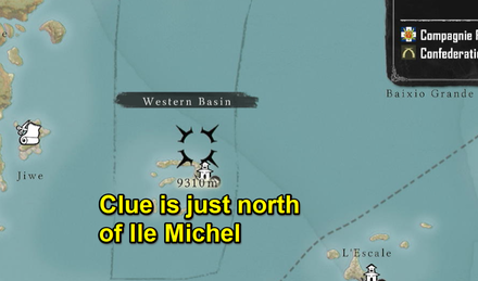 Skull and Bones - Ashen Corsair Western Basin location