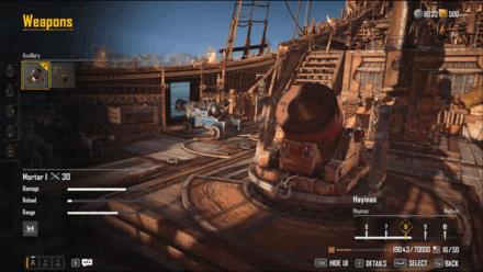 Skull and Bones - Equipping Mortar I