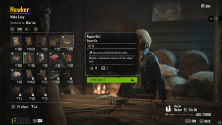 Skull and Bones - Repair Kit Vendor
