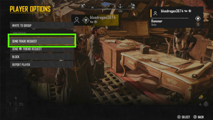 Skull and Bones - Send Trade Request