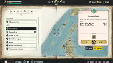 Skull and Bones Standard Order Route