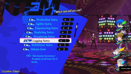 Persona 3 Reload (P3R) - Using Sutras