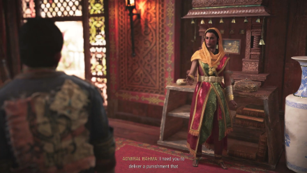 Skull and Bones - Talk to Admiral Rahma