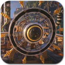 Skull and Bones - Goldenrod Wheel