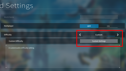 Palworld - Custom Settings