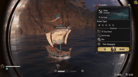 Skull and Bones - Sea of People Warship in Spyglass