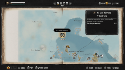 Skull and Bones - We Seek Warriors Quest Area