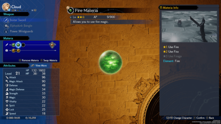 FF7 Rebirth - Equip Materia