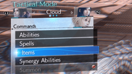 FF7 Rebirth - Commands Menu
