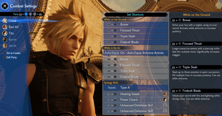FF7 Rebirth - How to Change Your Party - Select Party to Edit