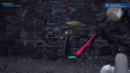 FF7 Rebirth - Approach the Blue Landmark on the Floor