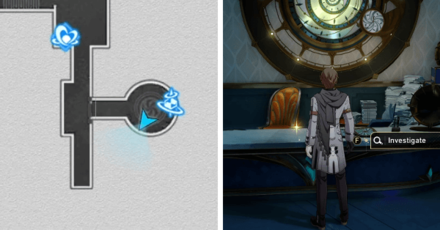 Honkai Star Rail - Sad Gear Location - Desk Near Clock Factory Space Anchor