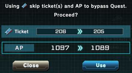 Skip Tickets - Gundam UC Engage