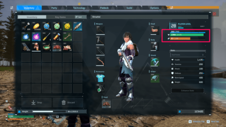 Palworld - Represents Player Life Remaining