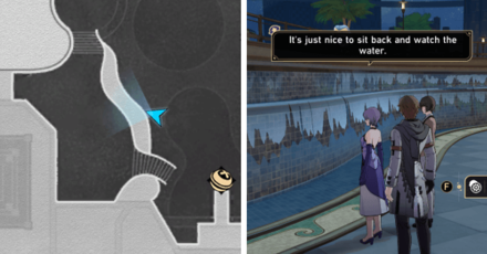 Honkai Star Rail - Calm Gear Location - People by the Wall Fountain in Aideen Park