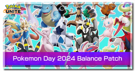 Pokemon UNITE - Pokemon Day Balance Patch