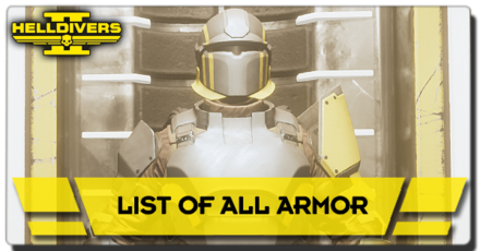 Helldivers 2 - List of All Armor