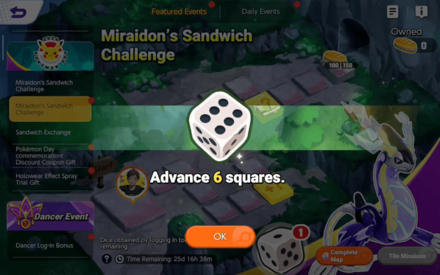 Pokemon UNITE - Roll the Dice to Start Moving Miraidon Challenge