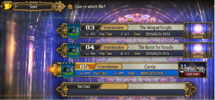 Unicorn Overlord - Demo save file