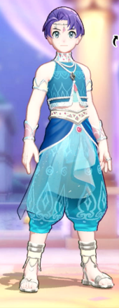 Dancer Set (Saxe Blue): Top and Bottom Preview