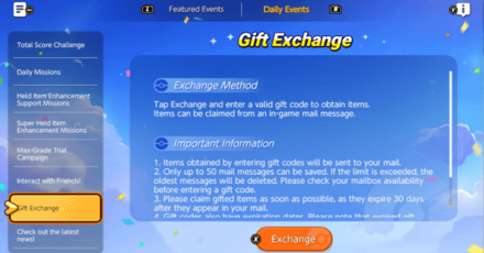 Pokemon UNITE - Gift Exchange Preview
