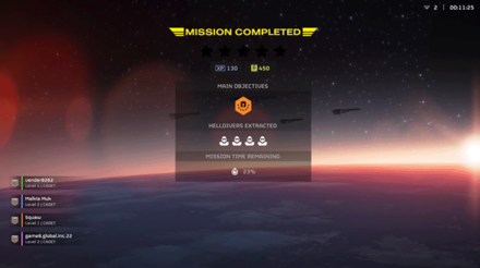 Helldivers 2 - Mission Completed