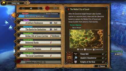 Unicorn Overlord - Demo Quest List