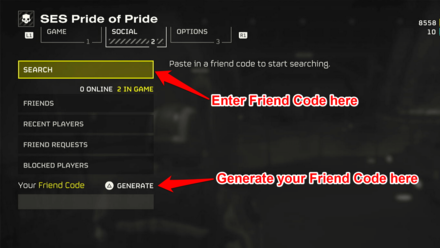Helldivers 2 - Friend Code