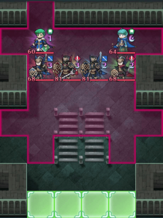 Fire Emblem Heroes - Ced and Asbel Infernal Map