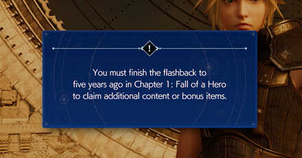 Final Fantasy 7 Rebirth - Finish Flashback for Bonus Items