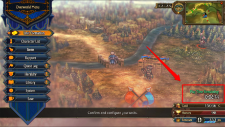 Unicorn Overlord Demo Timer