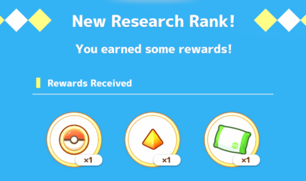 Pokemon Sleep - Research Rank Level Up