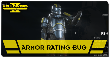 Helldivers 2 - Armor Rating Bug