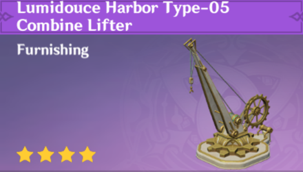 Genshin Impact - How to Get Lumidouce Harbor Type-05 Combine Lifter Furnishing