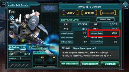 Increase Beam - Gundam UC Engage