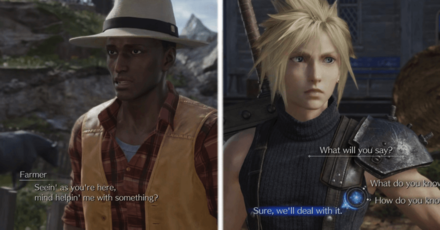 FF7 Rebirth - Speak to the farmer for the quest details