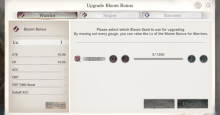 bloom bonus
