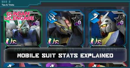 Mobile Suits Stats Explained - Gundam UC Engage