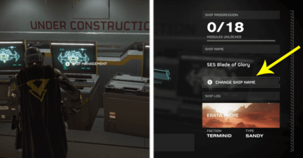 Helldivers 2 - Change Ship Name at Ship Management