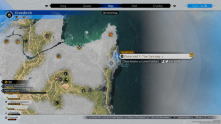 FF7 Rebirth - Divine Intel 1: Titan Sanctuary α Map Location